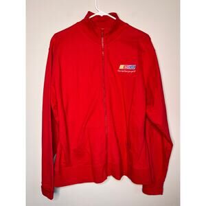 2000s Y2K Chase Red NASCAR Official Racing Motorsports Womens Track Jacket XL